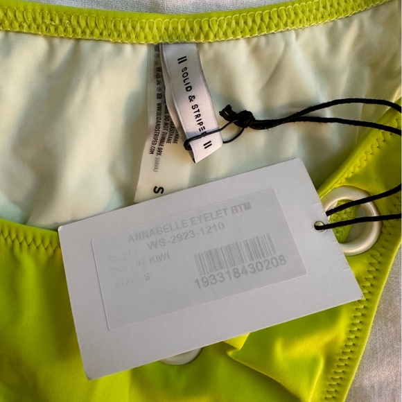 Solid & Striped Kiwi Green “Annabelle” Eyelet Bikini, NWT! - Picture 6 of 9